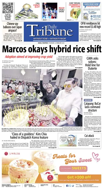 Daily Tribune (Philippines) - 16 Feb 2023