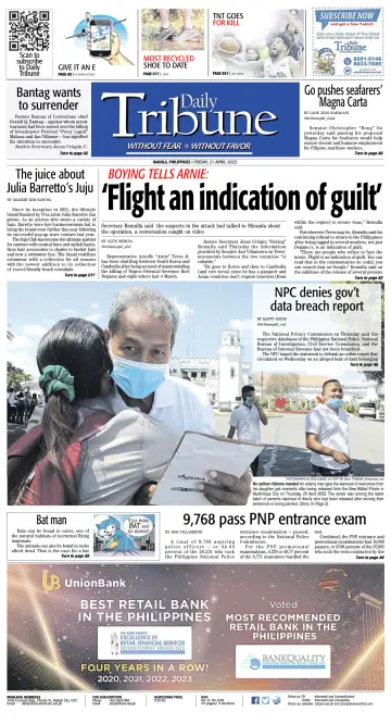 Daily Tribune (Philippines) - 21 Apr 2023