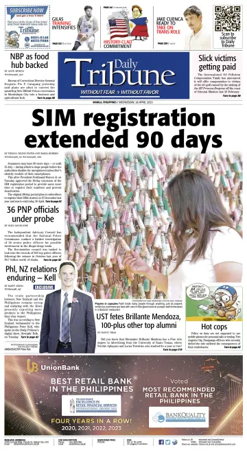 Daily Tribune (Philippines) - 26 Apr 2023