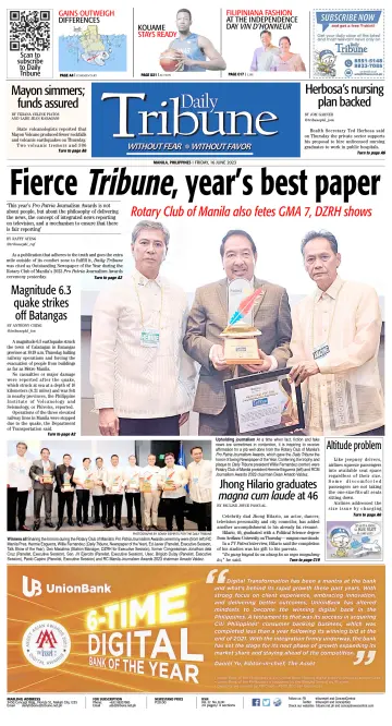Daily Tribune (Philippines) - 16 Jun 2023