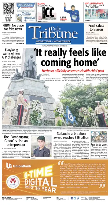 Daily Tribune (Philippines) - 20 Jun 2023