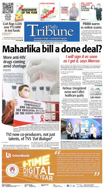Daily Tribune (Philippines) - 23 Jun 2023