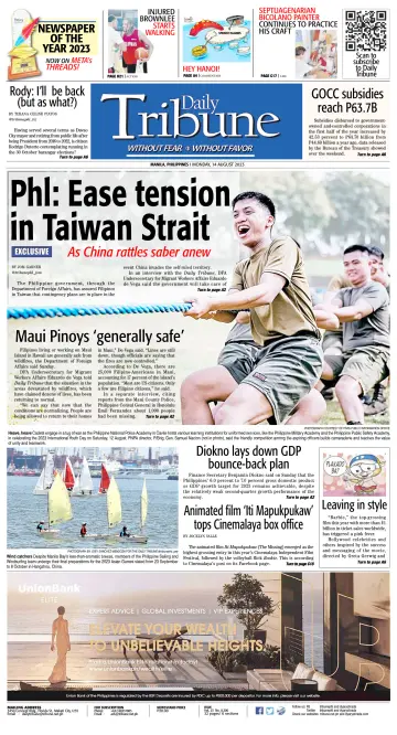 Daily Tribune (Philippines) - 14 Aug 2023