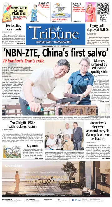 Daily Tribune (Philippines) - 15 Aug 2023