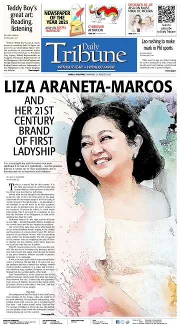 Daily Tribune (Philippines) - 21 Aug 2023
