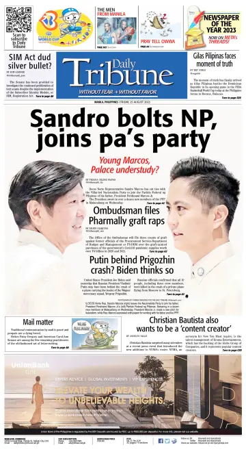 Daily Tribune (Philippines) - 25 Aug 2023