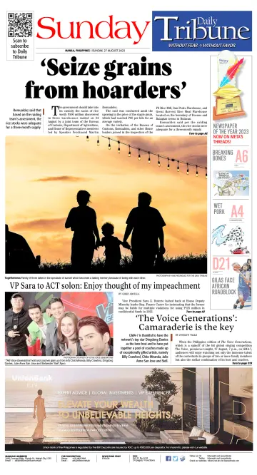 Daily Tribune (Philippines) - 27 Aug 2023