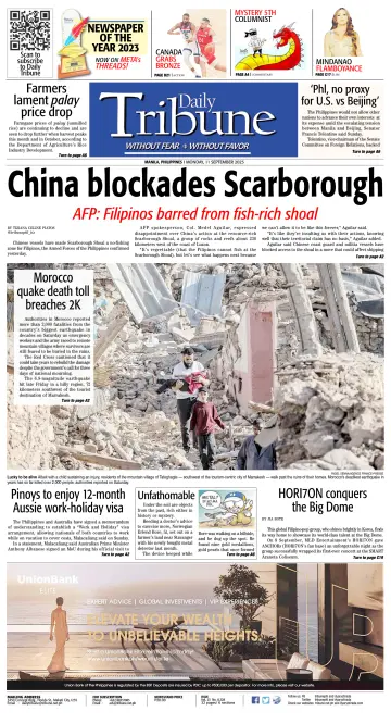 Daily Tribune (Philippines) - 11 Sep 2023