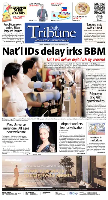 Daily Tribune (Philippines) - 14 Sep 2023