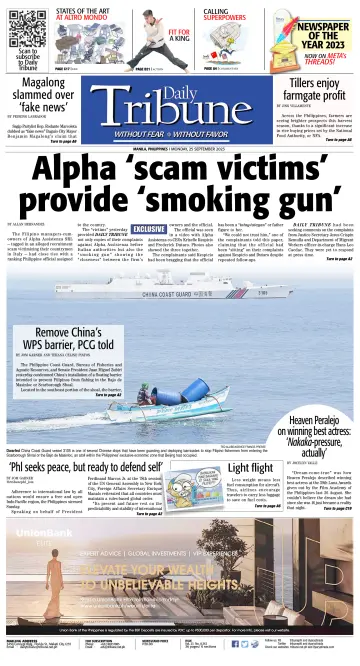Daily Tribune (Philippines) - 25 Sep 2023