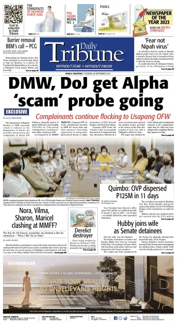 Daily Tribune (Philippines) - 26 Sep 2023