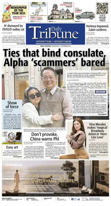 Daily Tribune (Philippines) - 27 Sep 2023
