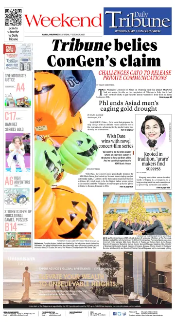 Daily Tribune (Philippines) - 7 Oct 2023