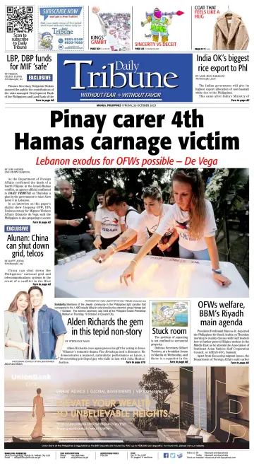 Daily Tribune (Philippines) - 20 Oct 2023