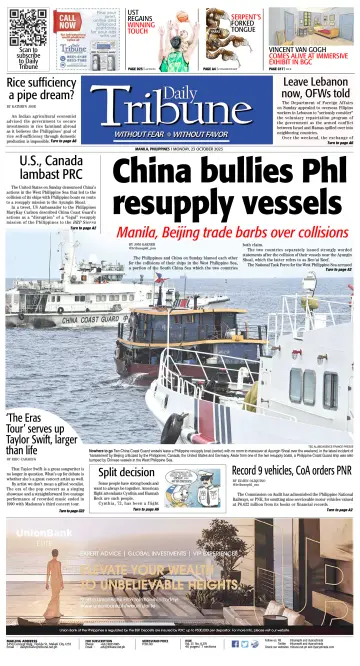 Daily Tribune (Philippines) - 23 Oct 2023