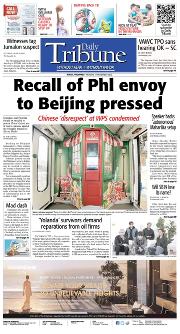 Daily Tribune (Philippines) - 13 Nov 2023