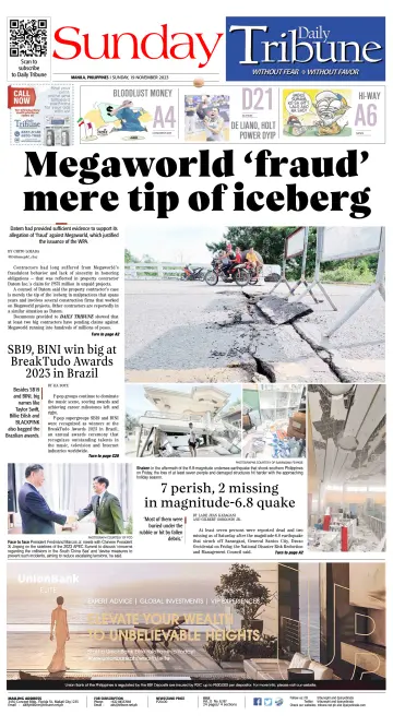 Daily Tribune (Philippines) - 19 Nov 2023