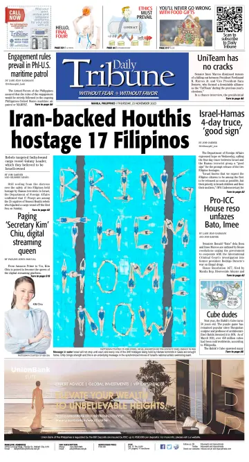 Daily Tribune (Philippines) - 23 Nov 2023