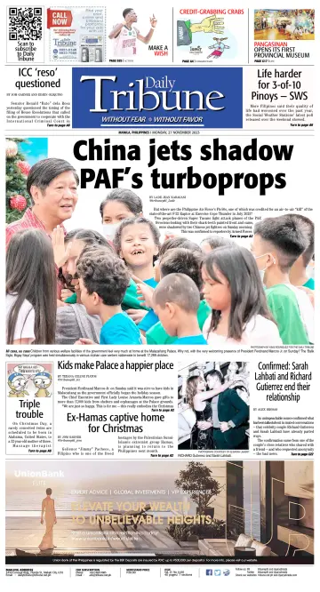 Daily Tribune (Philippines) - 27 Nov 2023