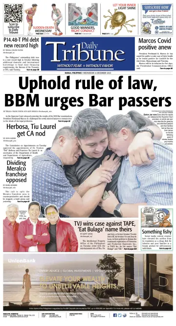 Daily Tribune (Philippines) - 6 Dec 2023