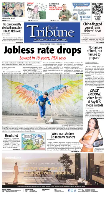 Daily Tribune (Philippines) - 8 Dec 2023