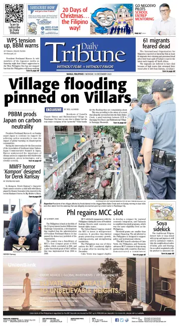Daily Tribune (Philippines) - 18 Dec 2023