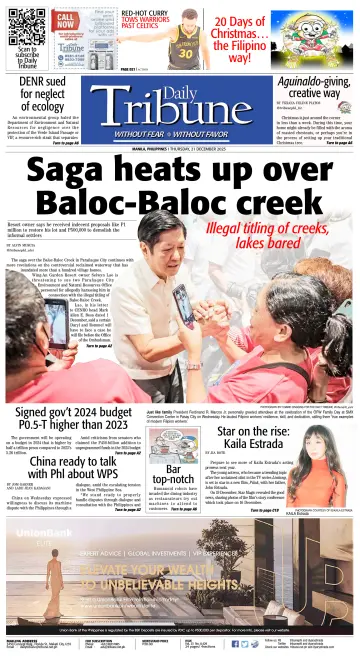 Daily Tribune (Philippines) - 21 Dec 2023