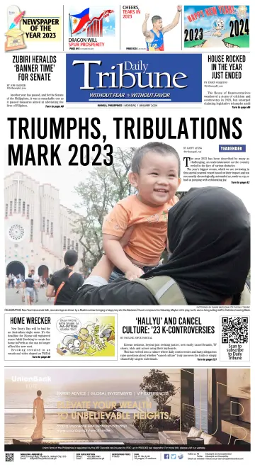 Daily Tribune (Philippines) - 1 Jan 2024