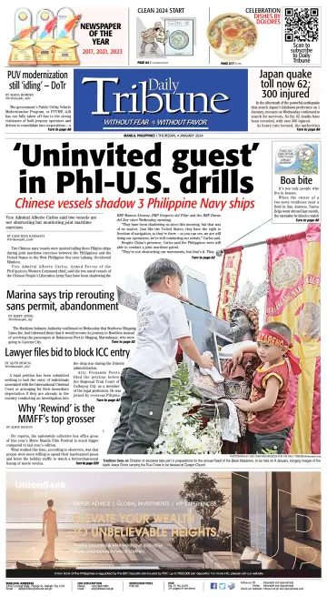 Daily Tribune (Philippines) - 4 Jan 2024