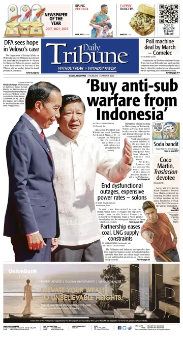 Daily Tribune (Philippines) - 11 Jan 2024