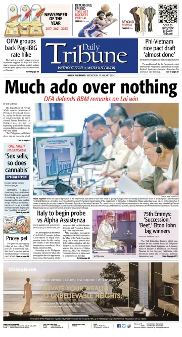 Daily Tribune (Philippines) - 17 Jan 2024