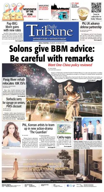 Daily Tribune (Philippines) - 18 Jan 2024