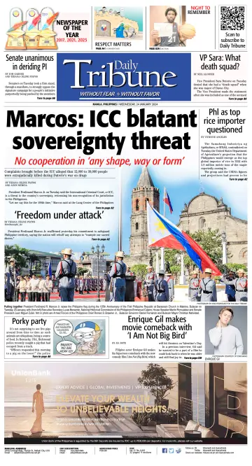 Daily Tribune (Philippines) - 24 Jan 2024