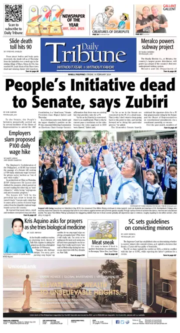 Daily Tribune (Philippines) - 16 Feb 2024