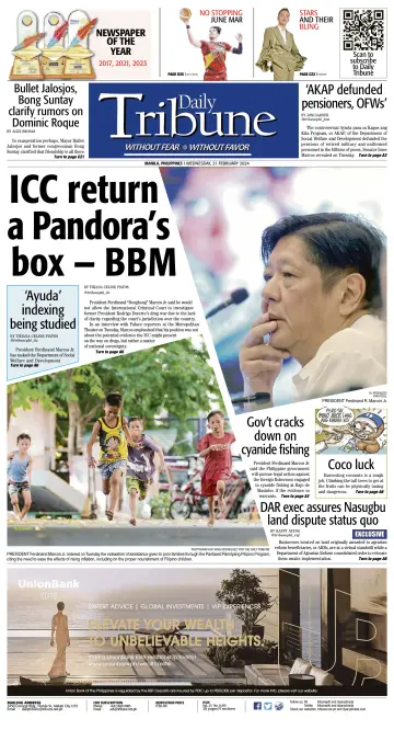 Daily Tribune (Philippines) - 21 Feb 2024