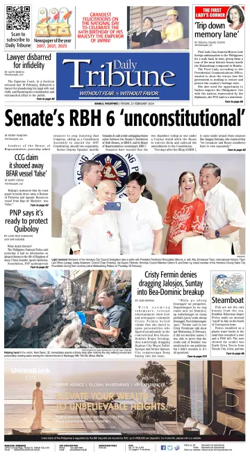Daily Tribune (Philippines) - 23 Feb 2024