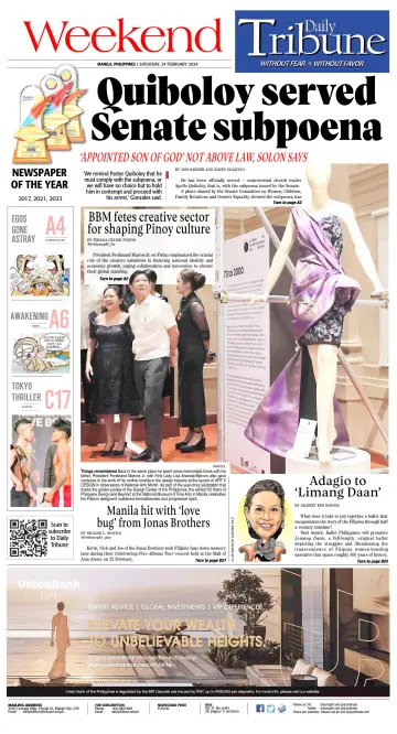 Daily Tribune (Philippines) - 24 Feb 2024
