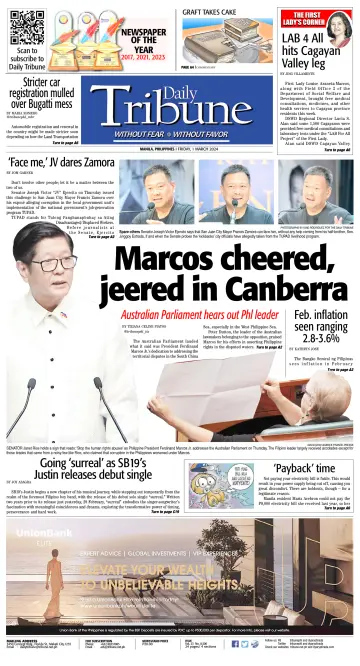 Daily Tribune (Philippines) - 1 Mar 2024