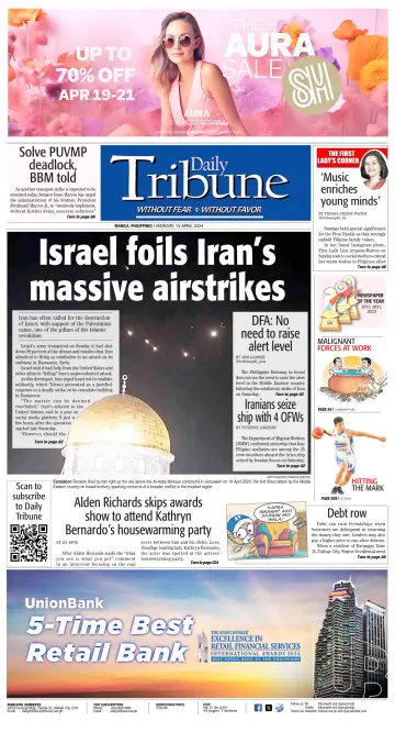Daily Tribune (Philippines) - 15 Apr 2024