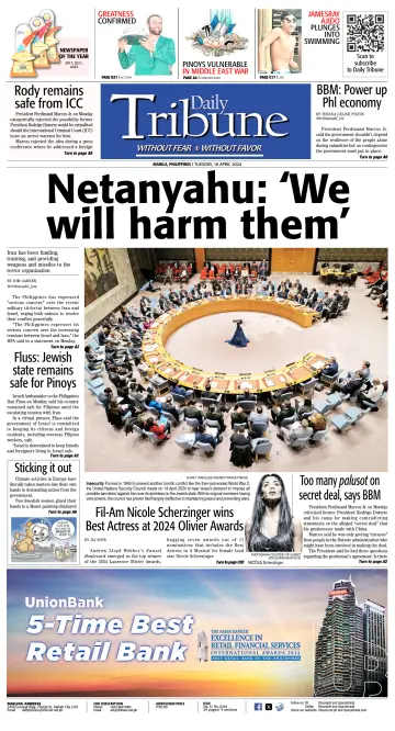 Daily Tribune (Philippines) - 16 avr. 2024