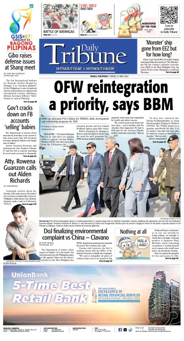 Daily Tribune (Philippines) - 31 May 2024