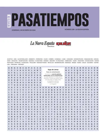 Pasatiempos | La Nueva España - 28 janv. 2024