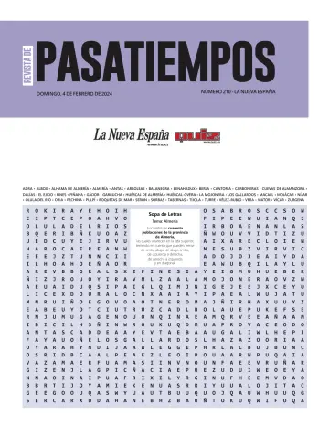 Pasatiempos | La Nueva España - 04 févr. 2024