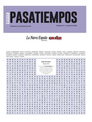Pasatiempos | La Nueva España - 24 mars 2024