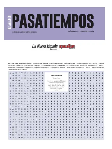 Pasatiempos | La Nueva España - 28 avr. 2024