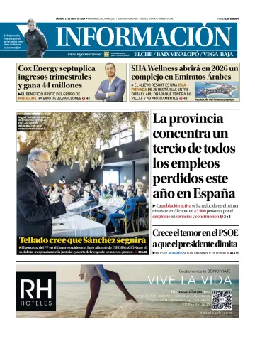 Diario Informacion (Elche y Vega Baja) - 27 Apr 2024