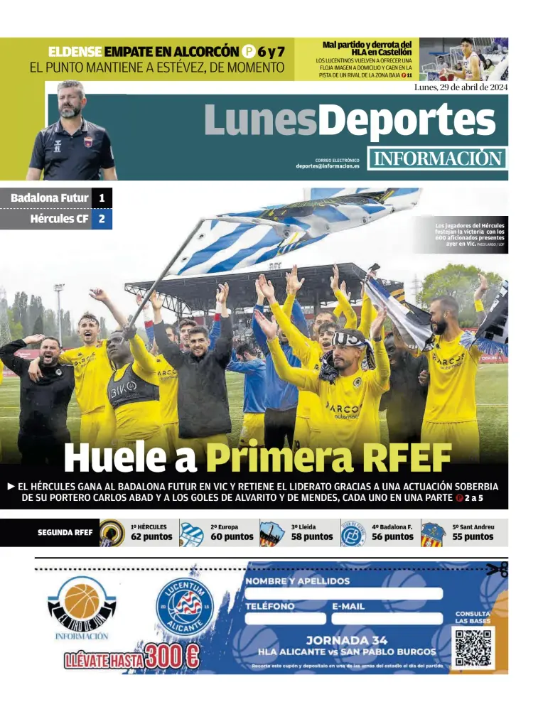 Diario Informacion - Deporte Lunes