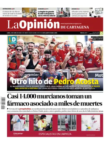 La Opinion de Murcia (Cartagena) - 15 4月 2024
