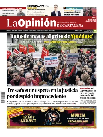 La Opinion de Murcia (Cartagena) - 28 四月 2024