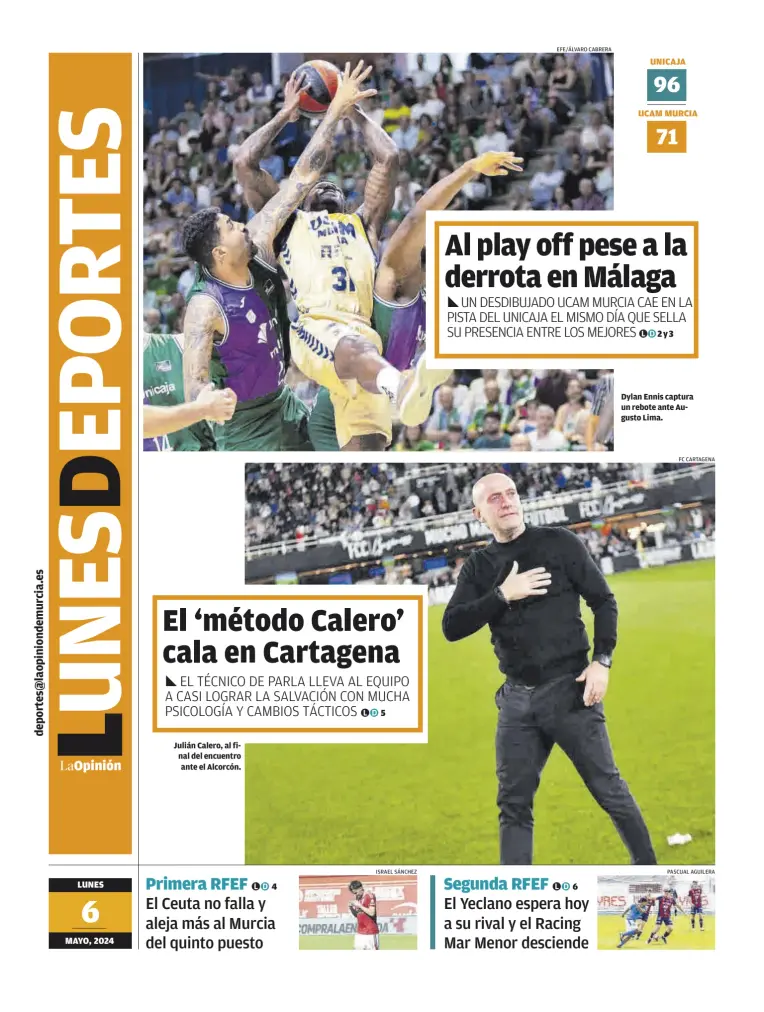 La Opinion de Murcia - Lunes Deportes